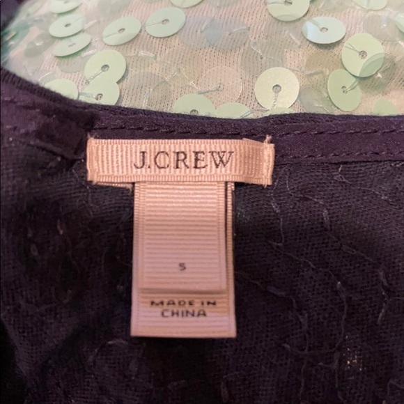 J crew blue navy color block sequence tank top size small - Picture 4 of 4